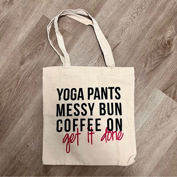 Yoga Bun Coffee Tote Bag H5 - Picture 1 of 1